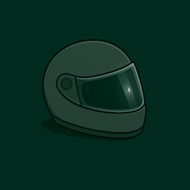 Illustration d’un casque de moto
